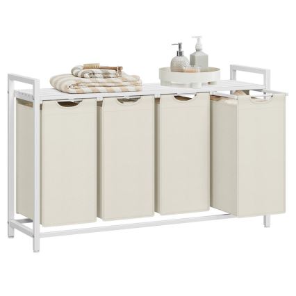 Coș pentru rufe REX, alb