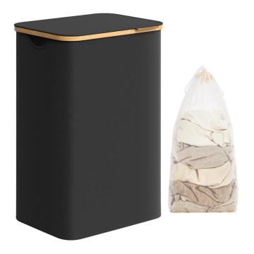 Coș pentru rufe TATE, negru