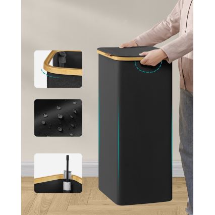 Coș pentru rufe TATE, negru