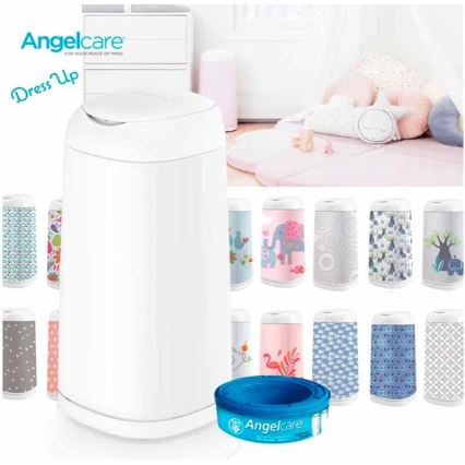 Coș pentru scutece Angelcare DRESS UP + 1x casetă de schimb