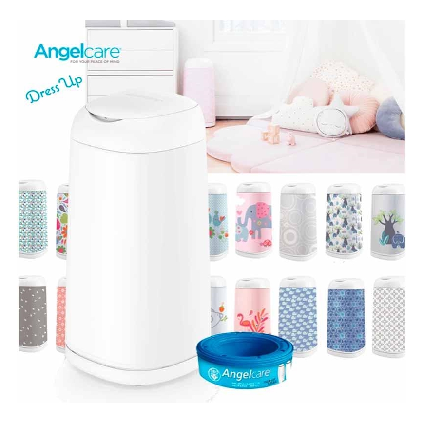Coș pentru scutece Angelcare DRESS UP + 1x casetă de schimb