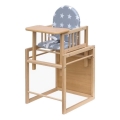 COSING - Scaun de masă pentru copii 2în1 Viktoria fag/gri