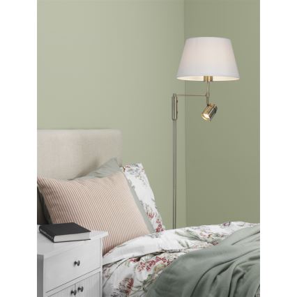 Cottex - Lampă de podea LIBRA 1xE27/60W/230V + GU10/40W