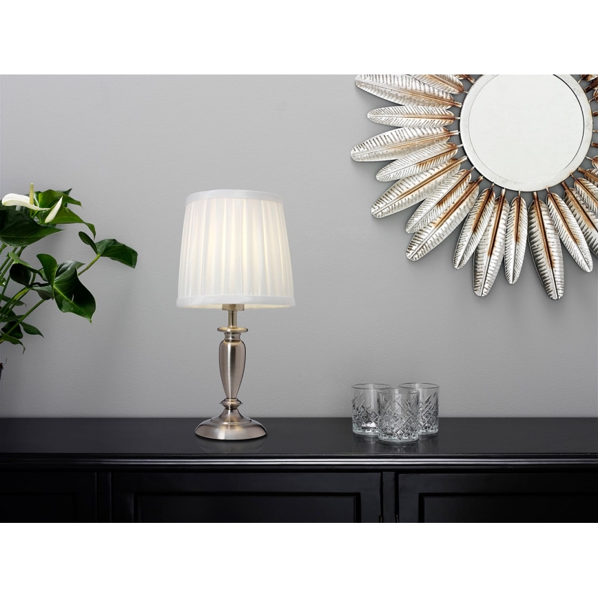 Cottex - Lampă de masă INEB 1xE14/40W/230V, argintiu