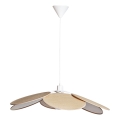 Cottex - Lampă suspendată WINF 1xE27/8W/230V, bej/alb