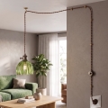 Cottex - Pendul NORA cu cablu și priză, 1xE14/5W/230V, verde