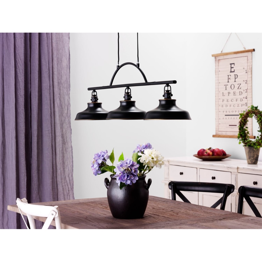 Cottex - Lustră suspendată pe cablu New Haven 3xE14/40W/230V