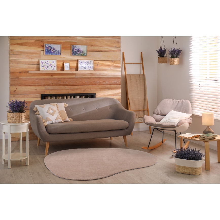 Covor antiderapant LOREN, 120 x 170 cm, bej