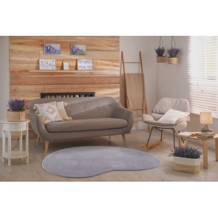 Covor antiderapant LOREN, 160 x 230 cm, gri