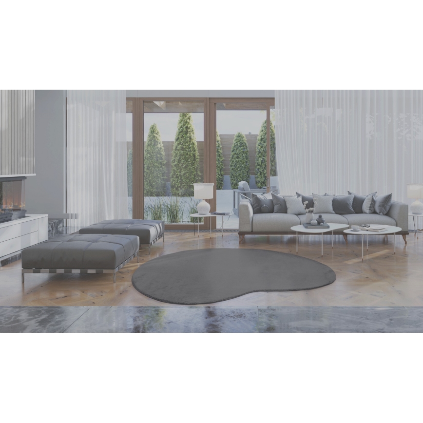 Covor antiderapant LOREN, 160 x 230 cm, gri