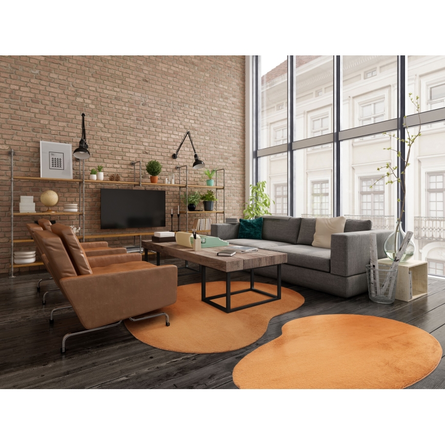 Covor antiderapant LOREN, 160 x 230 cm, portocaliu