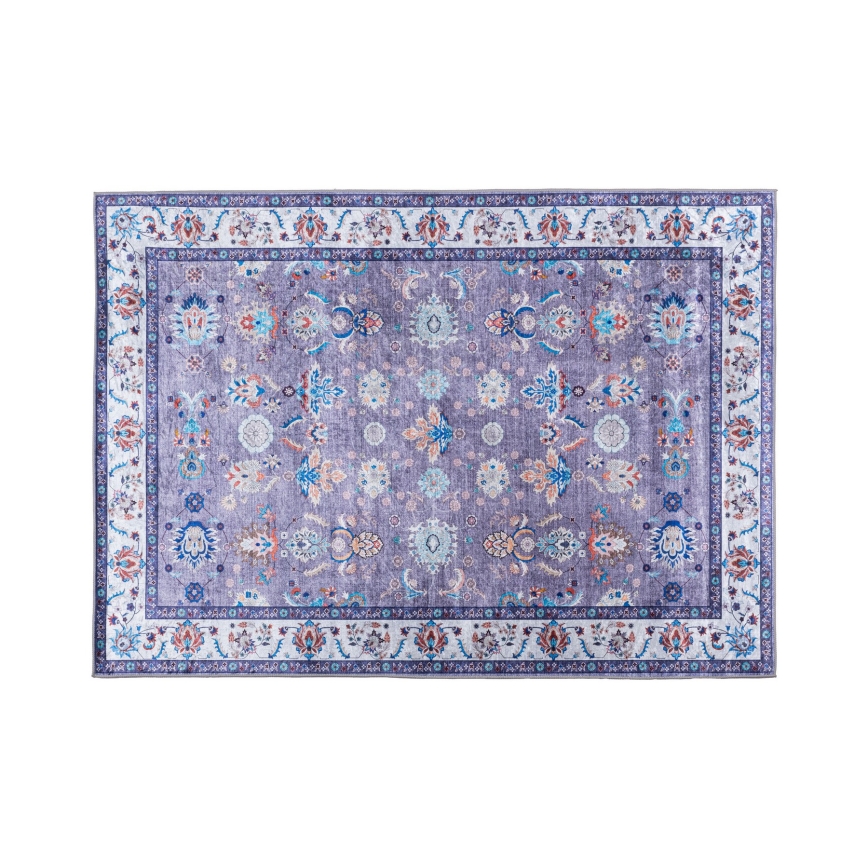 Covor antiderapant oriental PRINT SHINE 120x170 cm albastru