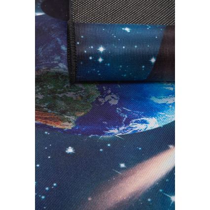 Covor antiderapant pentru copii PRINT 3D 120x160 cm planete/multicolor