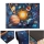 Covor antiderapant pentru copii PRINT 3D 80x150 cm planete/multicolor