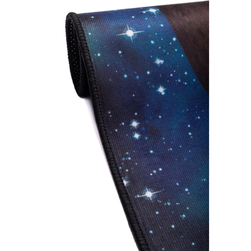 Covor antiderapant pentru copii PRINT 3D 80x150 cm planete/multicolor