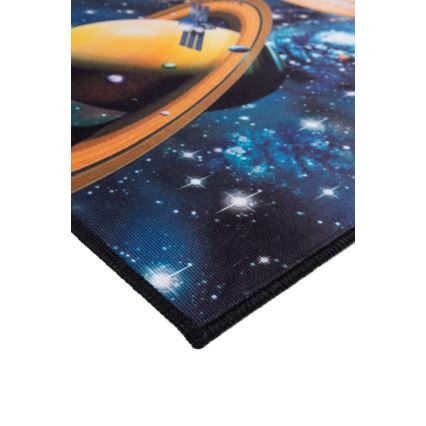 Covor antiderapant pentru copii PRINT 3D 80x150 cm planete/multicolor