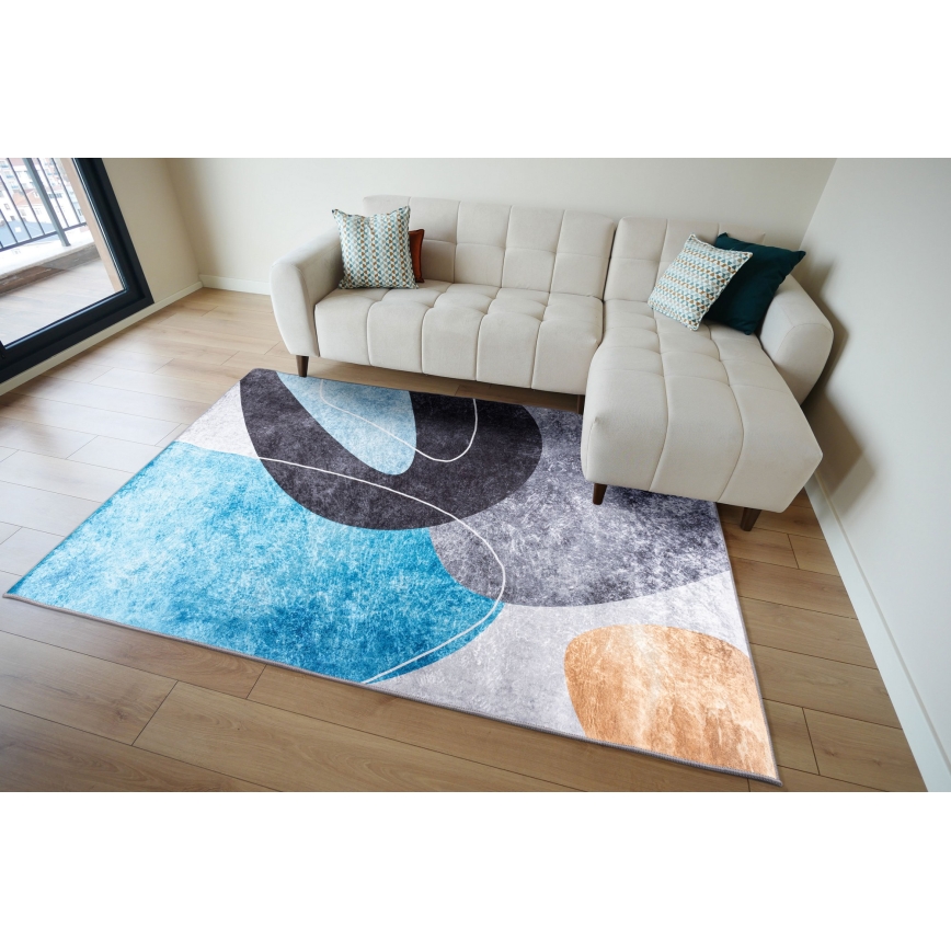 Covor antiderapant PRINT SHINE 160x230 cm multicolor