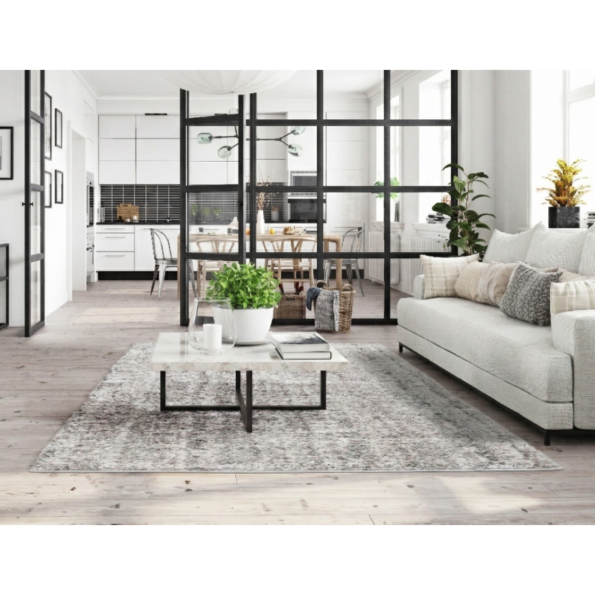 Covor BILBAO SHAGGY 80 x 150 cm, gri/antracit