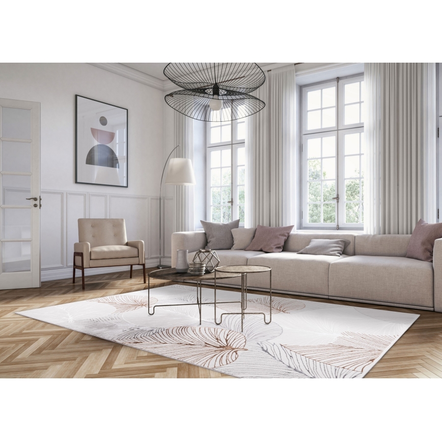 Covor CREATION 160x230 cm 1950 g/m2 gri/bej/alb