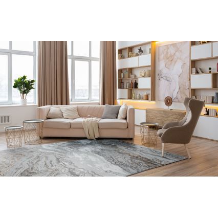 Covor CREATION 200 x 290 cm, 1950 g/m², gri/maro, cu model marmorat