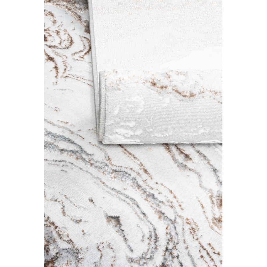 Covor CREATION 200 x 290 cm, 1950 g/m², gri/maro, cu model marmorat