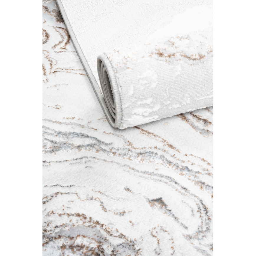 Covor CREATION 200 x 290 cm, 1950 g/m², gri/maro, cu model marmorat