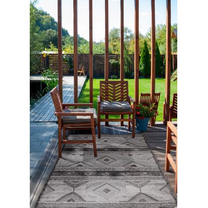 Covor de exterior CHIARA, 80 x 150 cm, gri