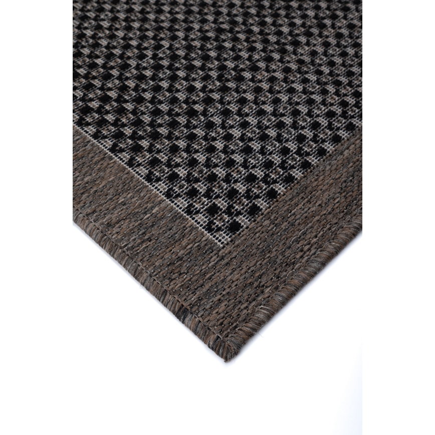 Covor de exterior EXPRESS NEW OUTDOOR, 160 x 220 cm, antracit/maro