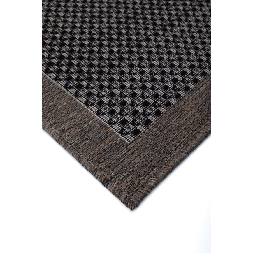 Covor de exterior EXPRESS NEW OUTDOOR 80x150 cm antracit/maro