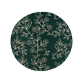 Covor de exterior JUNGLE 135 cm, verde, model frunze