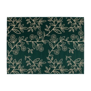 Covor de exterior JUNGLE 160x220 cm verde/imprimeu cu frunze