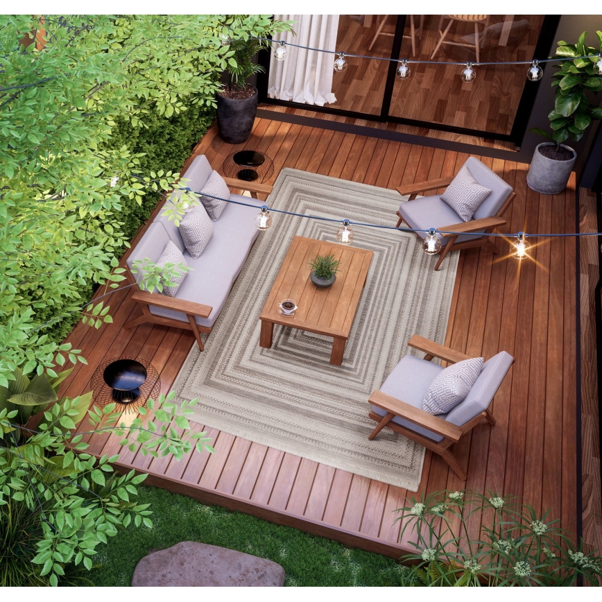Covor de exterior ORIA 70 x 140 cm gri