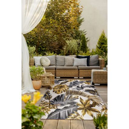 Covor exterior CAPPUCCINO 80x165 cm auriu/gri