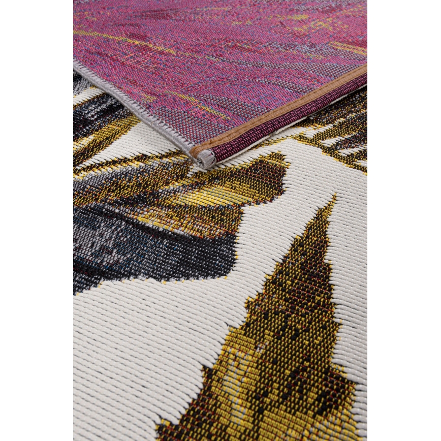 Covor exterior CAPPUCCINO 80x165 cm auriu/gri