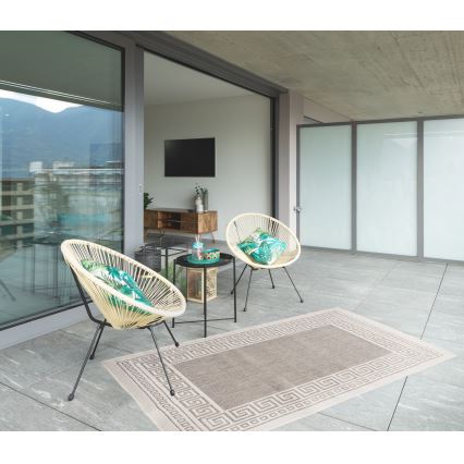 Covor exterior EXPRESS NEW OUTDOOR 120x160 cm gri/bej