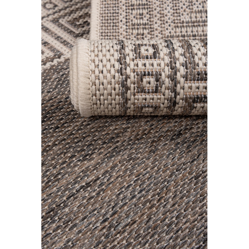 Covor exterior EXPRESS NEW OUTDOOR 120x160 cm gri/bej