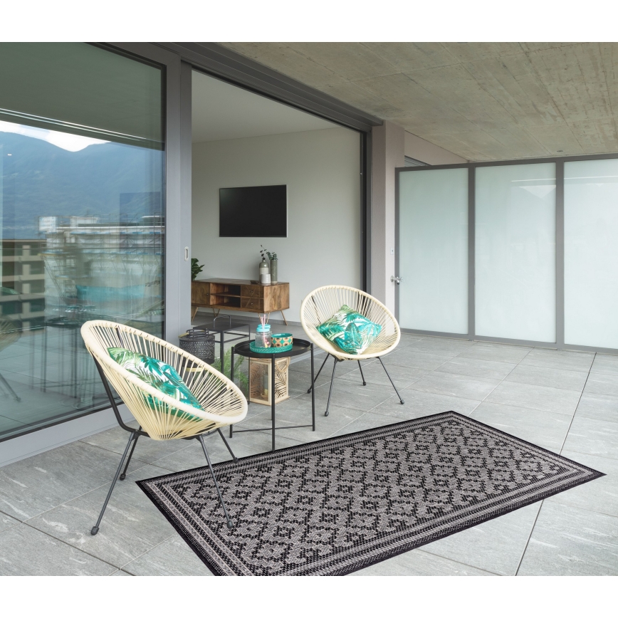 Covor exterior EXPRESS NEW OUTDOOR 160x220 cm antracit/gri