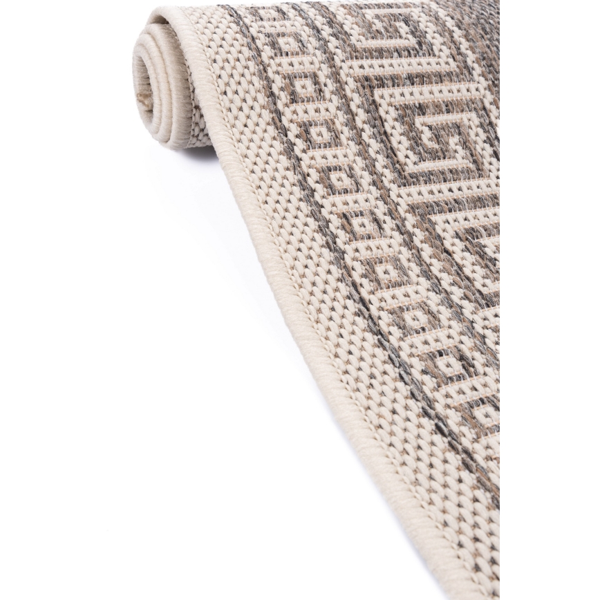 Covor exterior EXPRESS NEW OUTDOOR, 80 x 150 cm, gri/bej