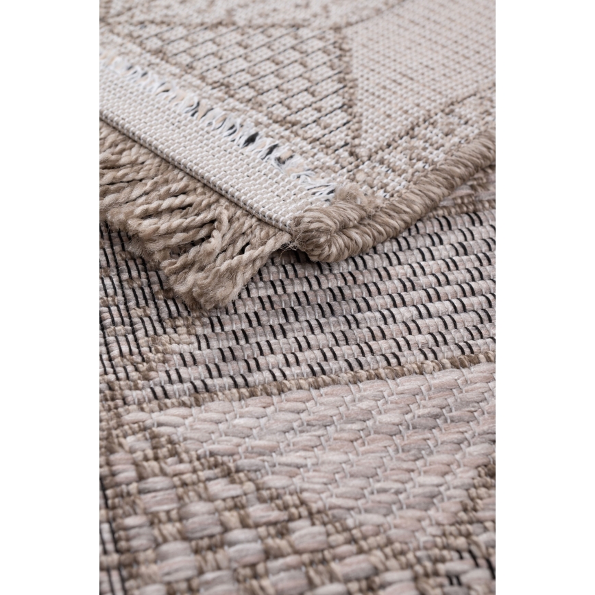 Covor exterior ORIA 120x170 cm gri/bej