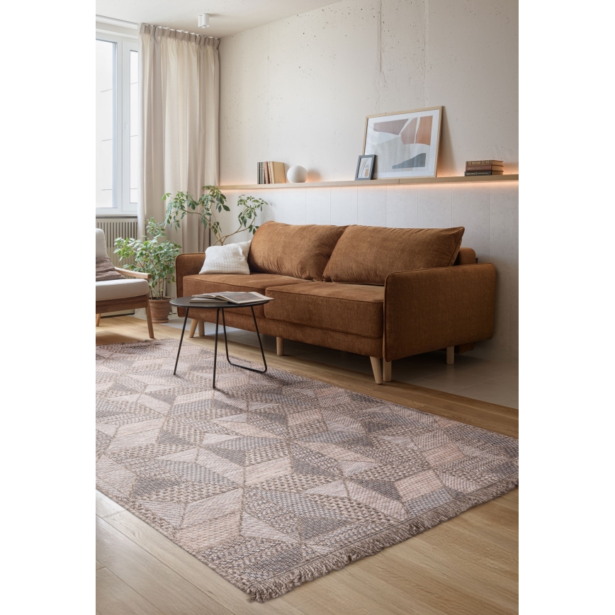 Covor exterior ORIA 160x220 cm, gri/bej