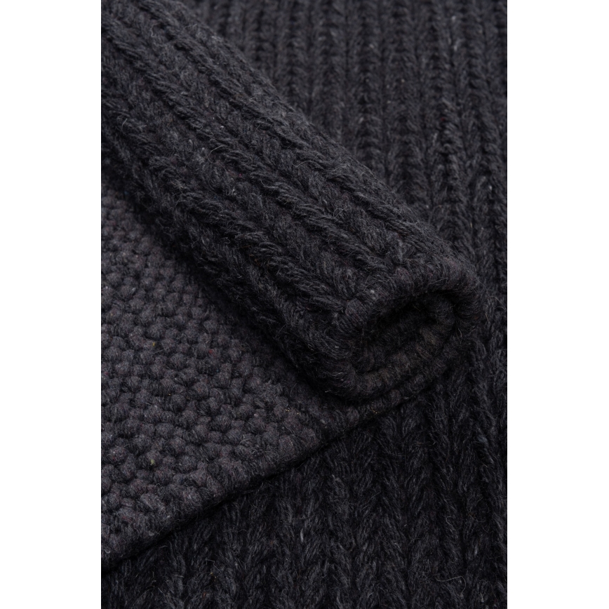 Covor FIR WOOL, 70 x 140 cm, 2600 g/m², antracit/natural