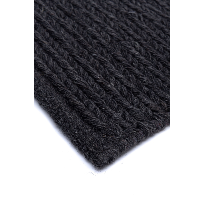 Covor FIR WOOL, 70 x 140 cm, 2600 g/m², antracit/natural
