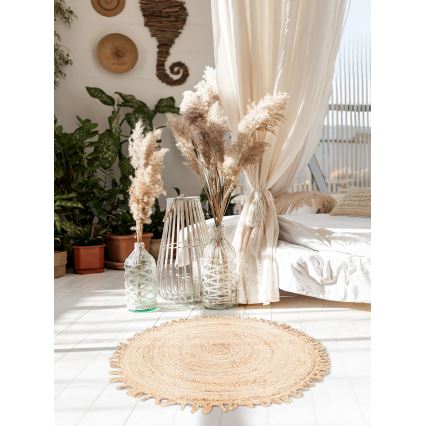 Covor JUTA, 100 cm, bej/natural