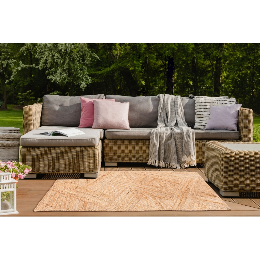 Covor JUTA 70 x 140 cm bej/natural