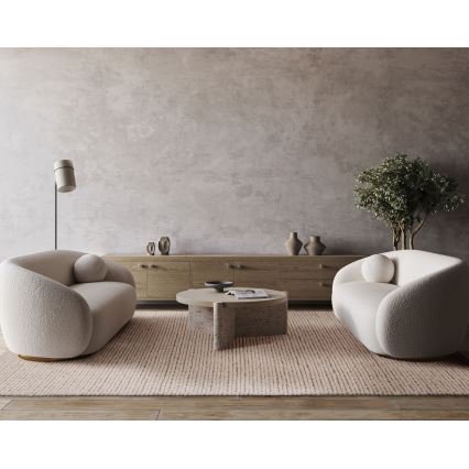 Covor natural FIR WOOL, 120 x 170 cm, 2600 g/m², crem