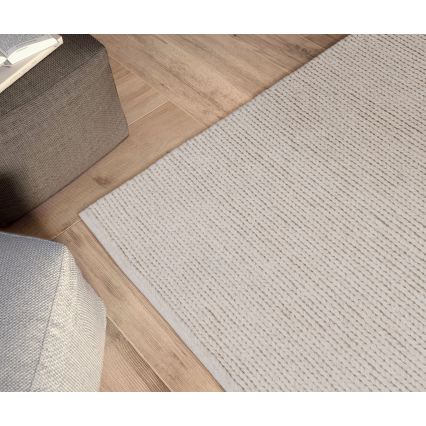 Covor natural FIR WOOL, 120 x 170 cm, 2600 g/m², crem