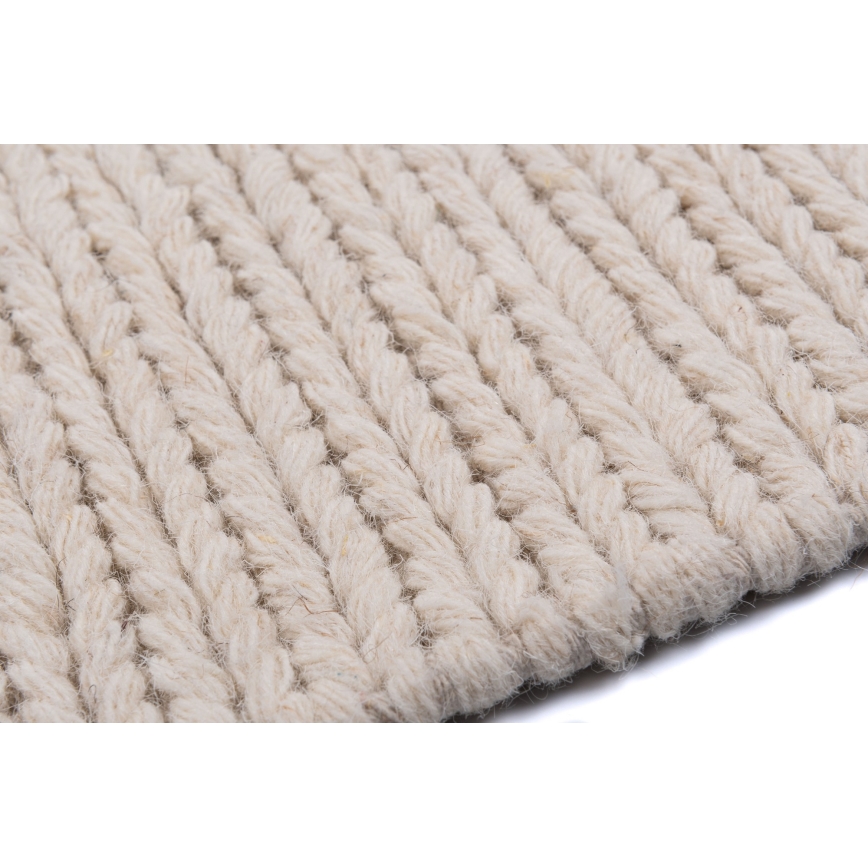 Covor natural FIR WOOL, 120 x 170 cm, 2600 g/m², crem