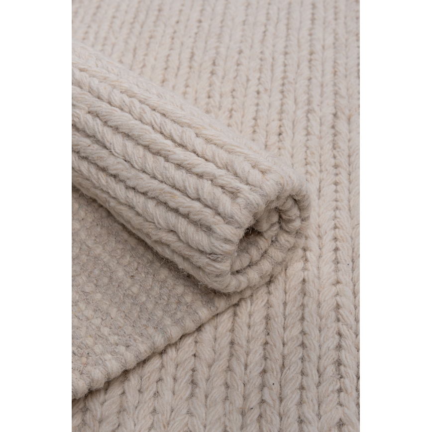Covor natural FIR WOOL, 120 x 170 cm, 2600 g/m², crem