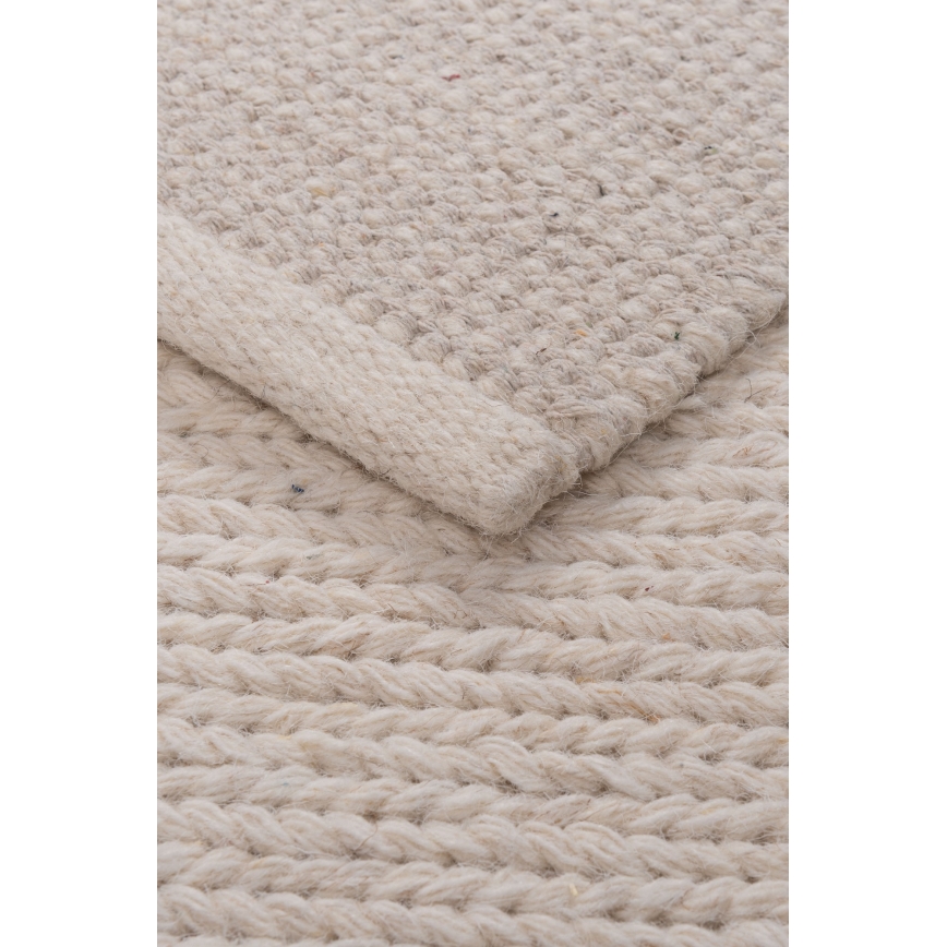 Covor natural FIR WOOL, 120 x 170 cm, 2600 g/m², crem