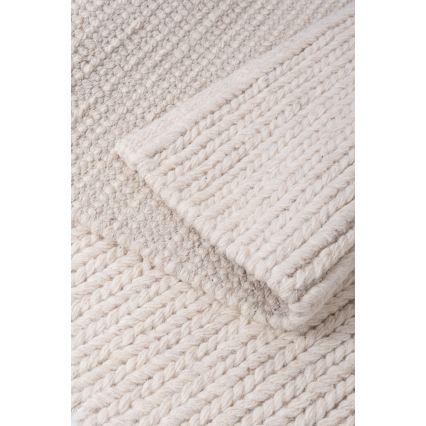 Covor natural FIR WOOL, 120 x 170 cm, 2600 g/m², crem